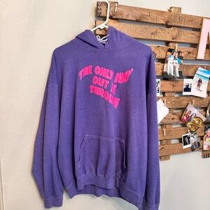Urban Outfitters Lavender Hoodie with Pink Accents